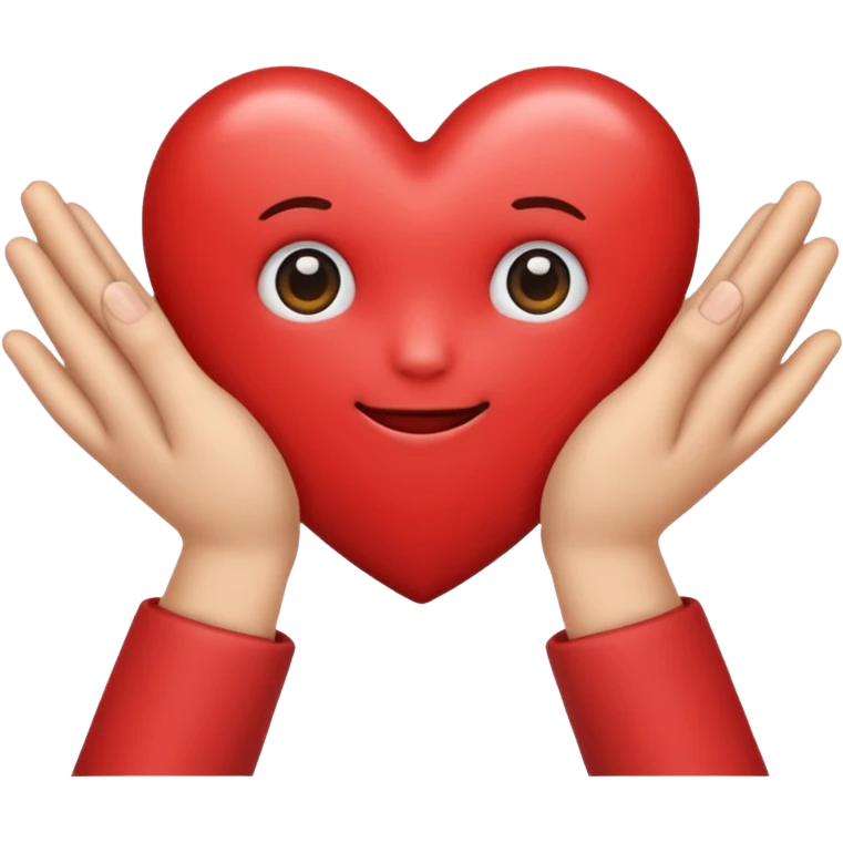 Heart hands emoji