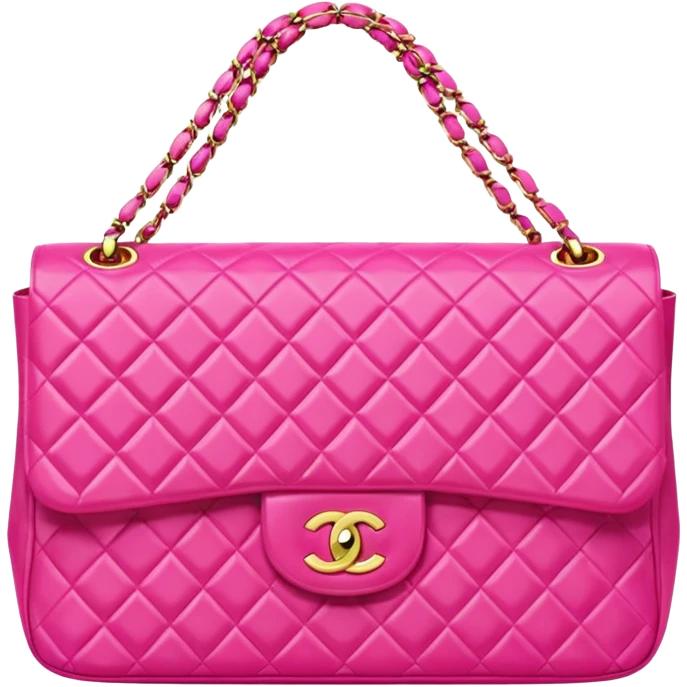 bright pink chanel bag emoji