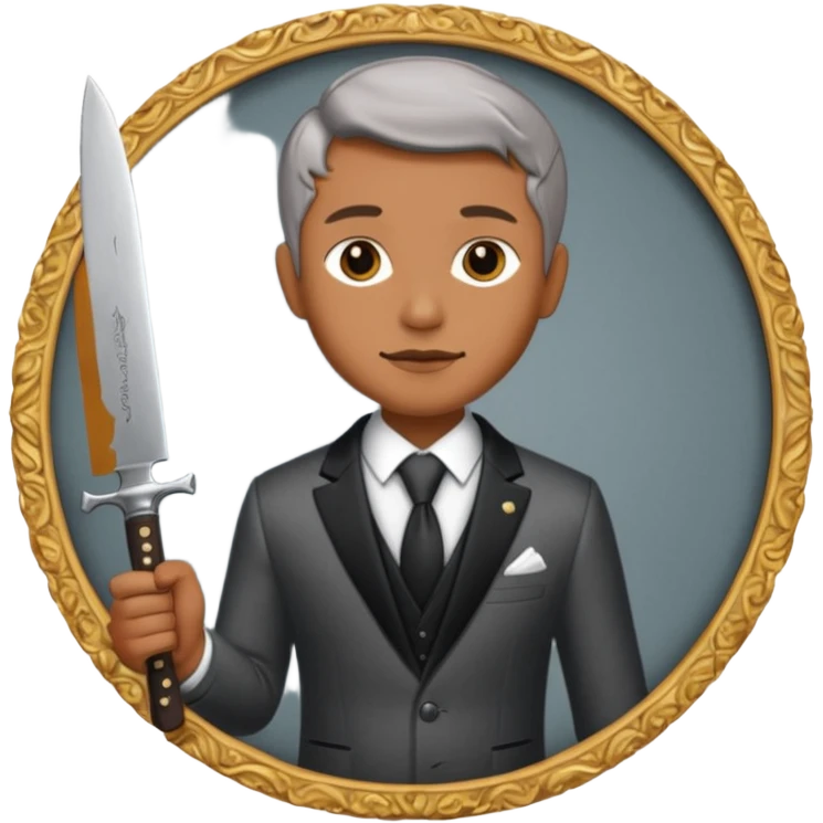 Old knife, royalty knife in the auction emoji