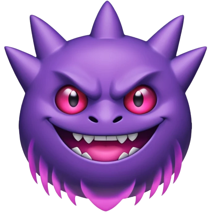Pokemon legendary purple and pink mega gengar emoji