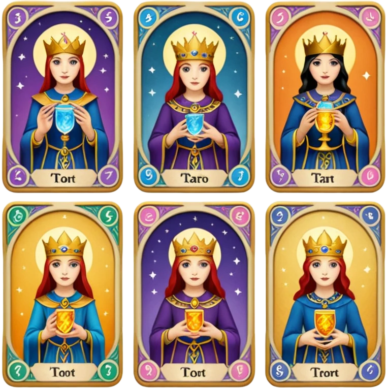 Cards of tarot emoji