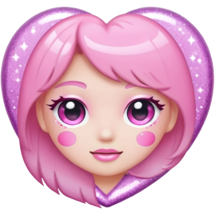 glitter pink Douyin emoji