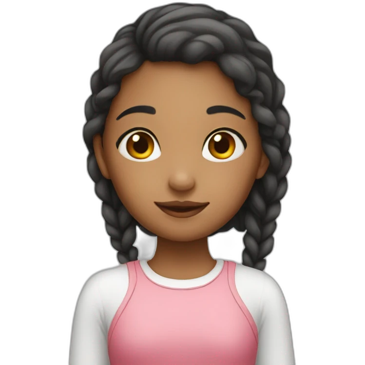 girl with heart emoji
