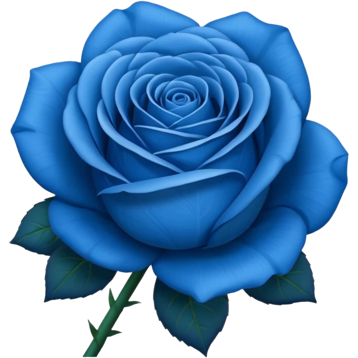 Blue rose emoji emoji