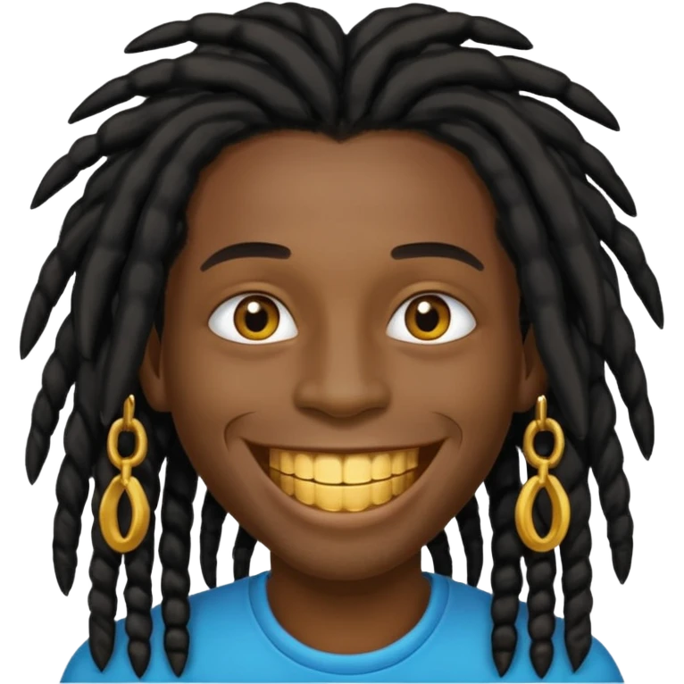 Black dread head emoji