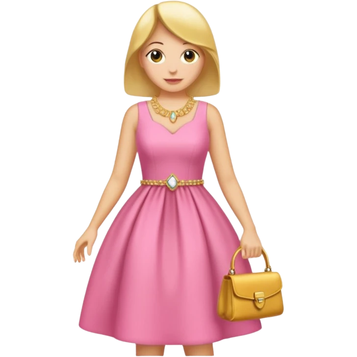 eine birne in einem pinken kleid soll aussehen wie eine reiche frau aber als birne  emoji