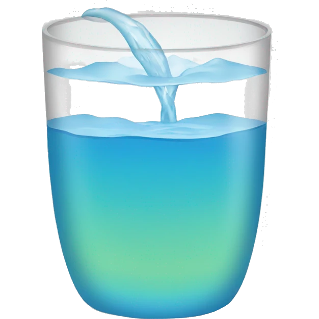 Vaso de agua  emoji