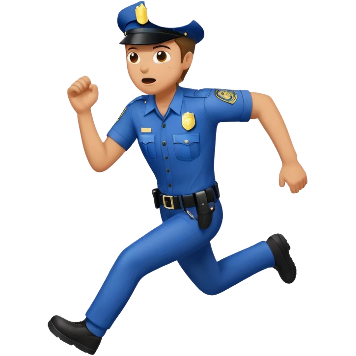 Running from police emoji