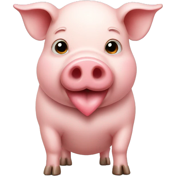 pig with heart emoji