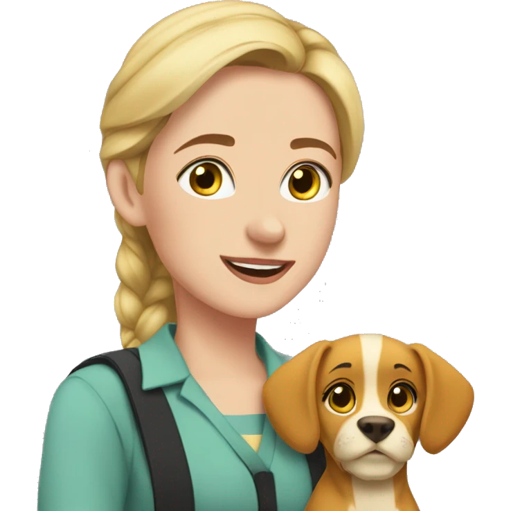 Sarah Buckley with Nala  emoji