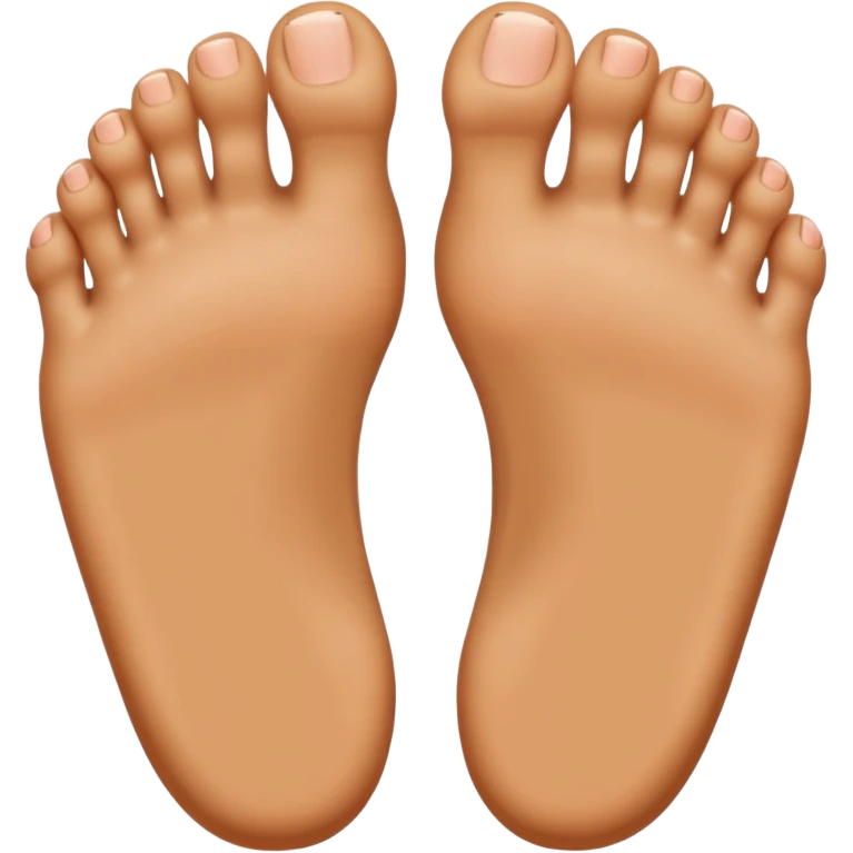 feet with toes as feet emoji