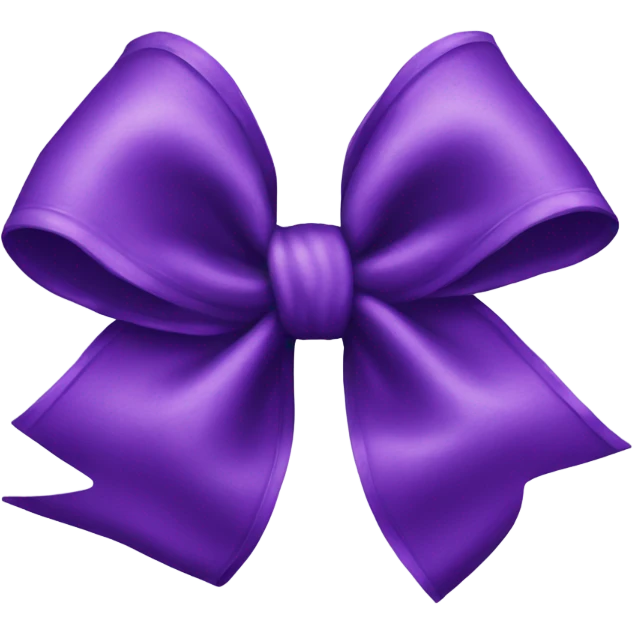Purple bow emoji