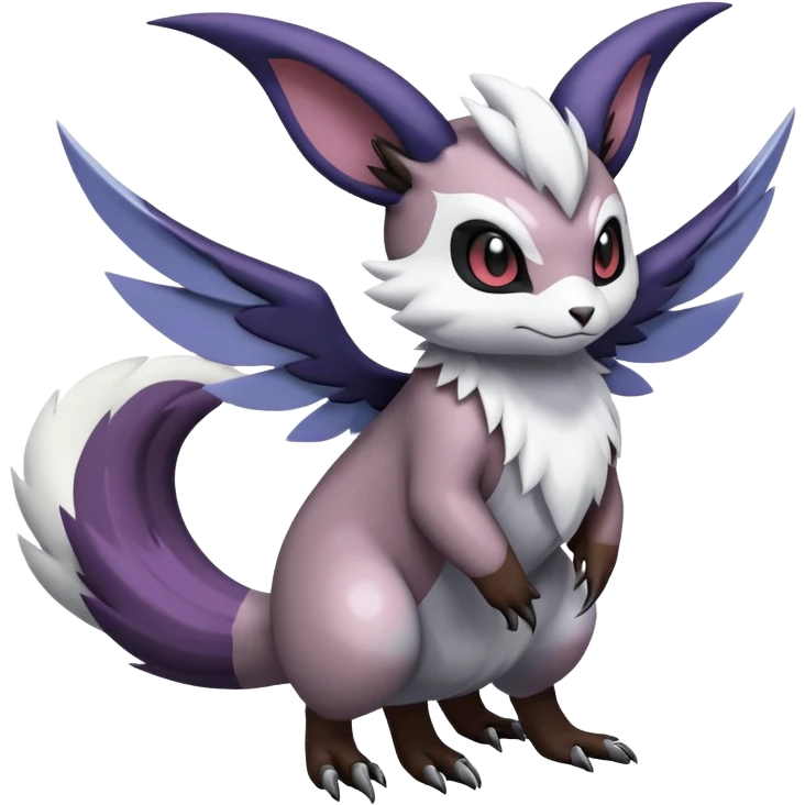 Furret-Absol-Noibat-Noivern-Hybrid (Full body) emoji