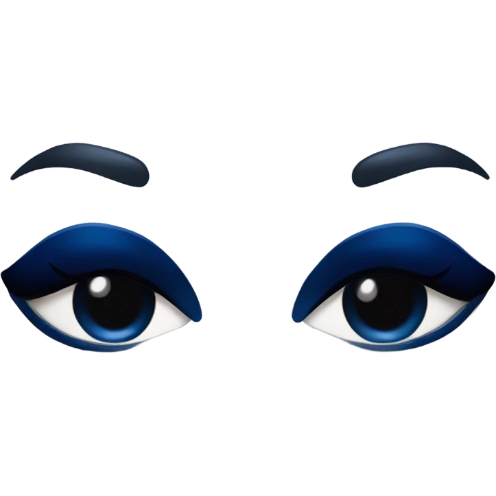 realistic dark blue lips emoji