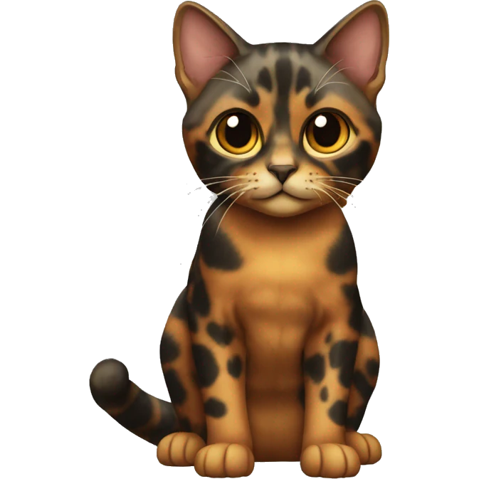Tortoiseshell Cat Breed Full Body emoji