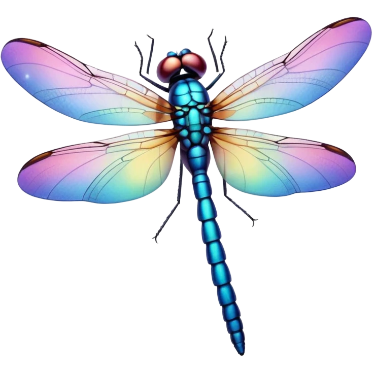 Peaceful Dragonfly color  emoji