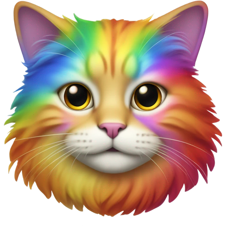 a rainbow cat t emoji