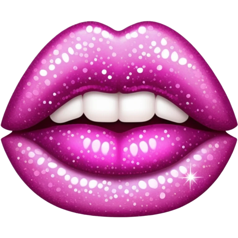 glitter lips emoji