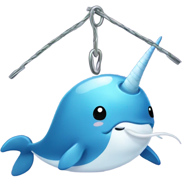 narwhal with hooks emoji