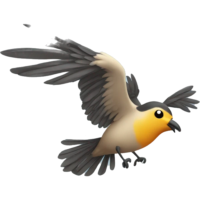 flying bird emoji