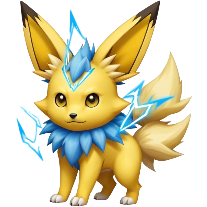 Jolteon-Shinx-Fakémon-hybrid-creature (full body)  emoji