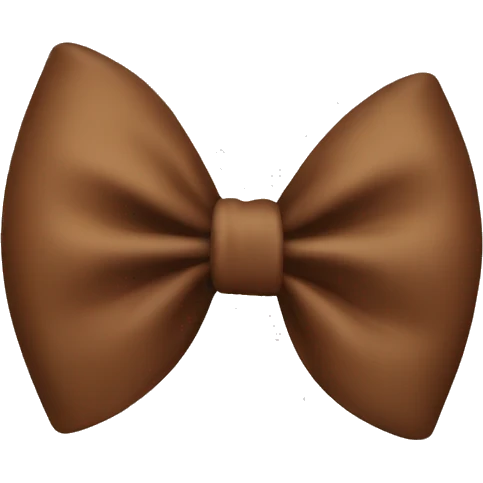 a brown bow  emoji