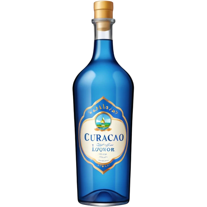 blue curaçao liquor bottle emoji