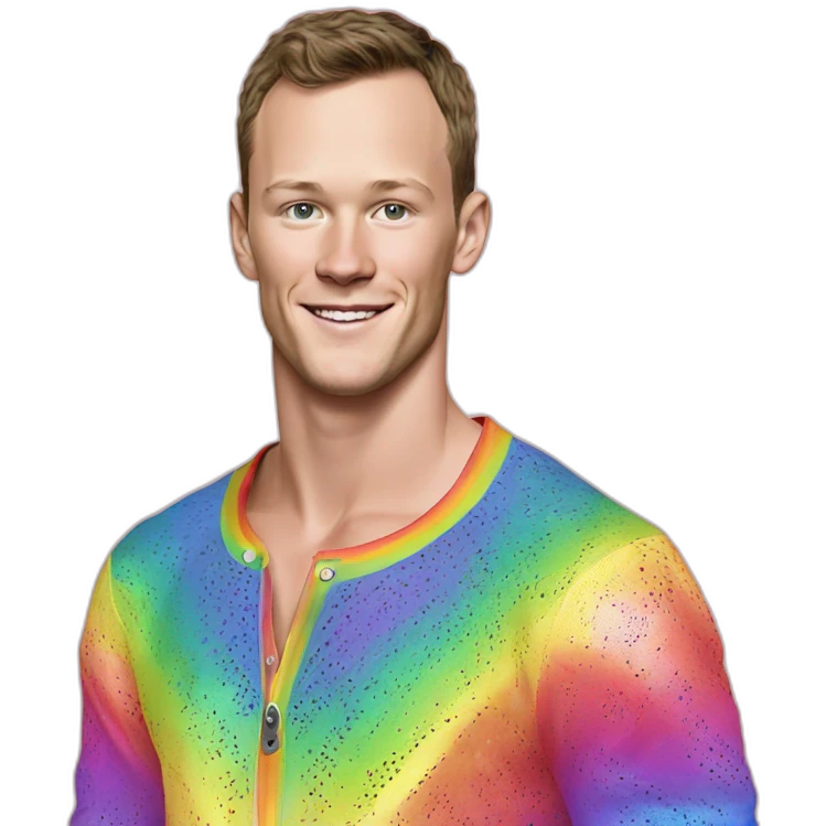 Disco Jonathan Toews wearing rainbow lace shirt emoji