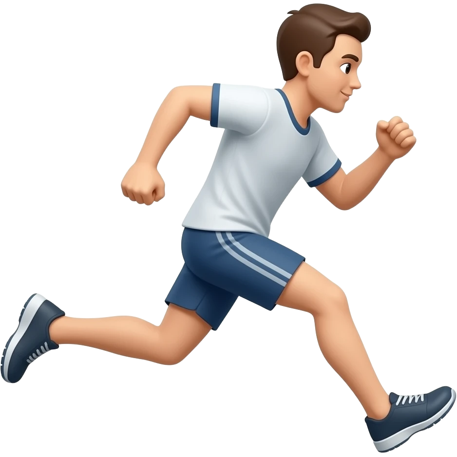 fast moving blur runner emoji