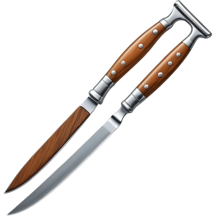 straight razor, barber shop. emoji