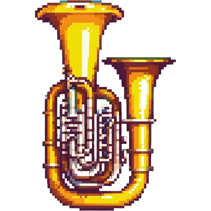 simple colorful tuba emoji