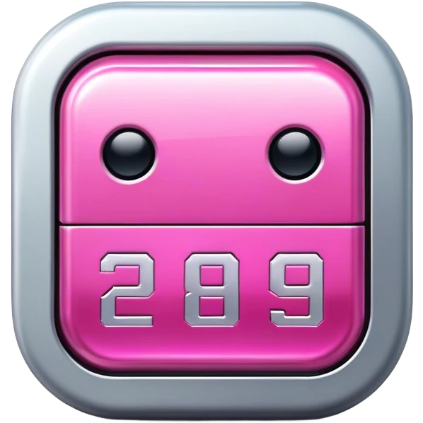 robotic pink calendar 3 icon emoji