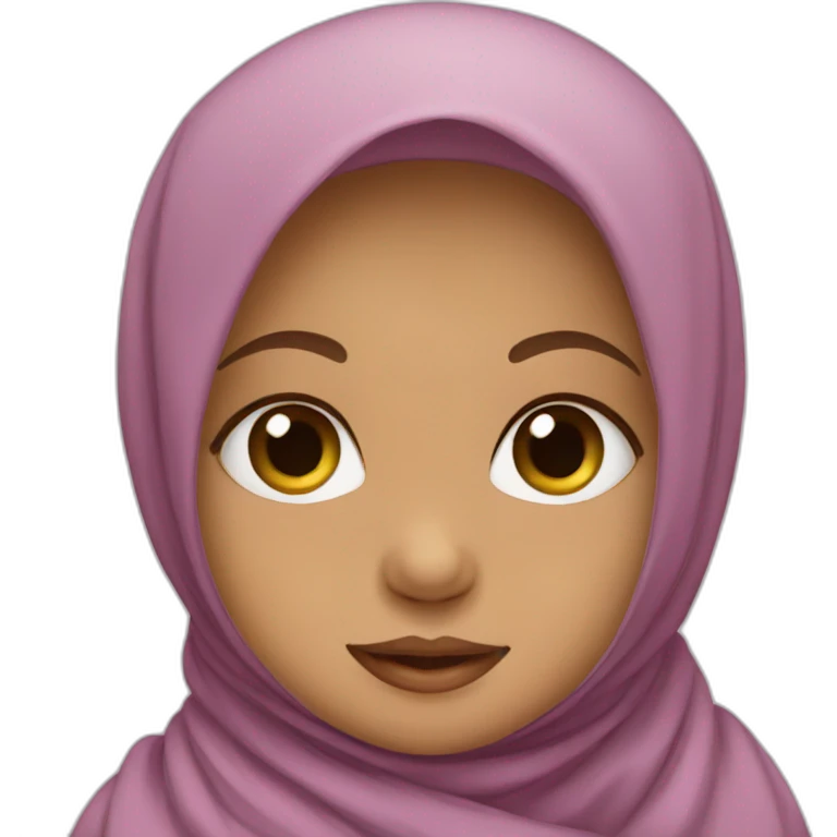 Baby wearing a hijab emoji