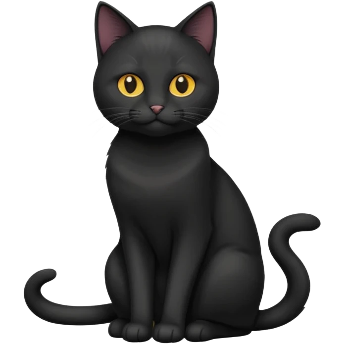 black office cat emoji
