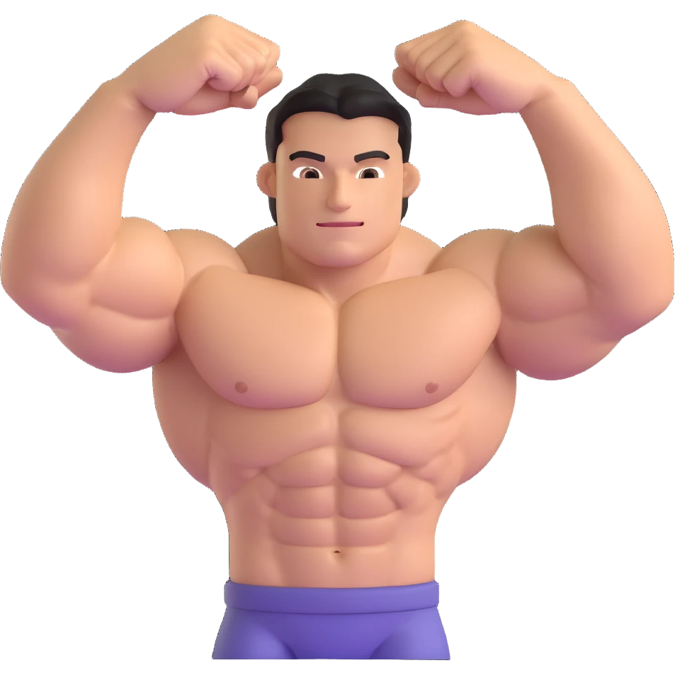 flexing muscle arm emoji