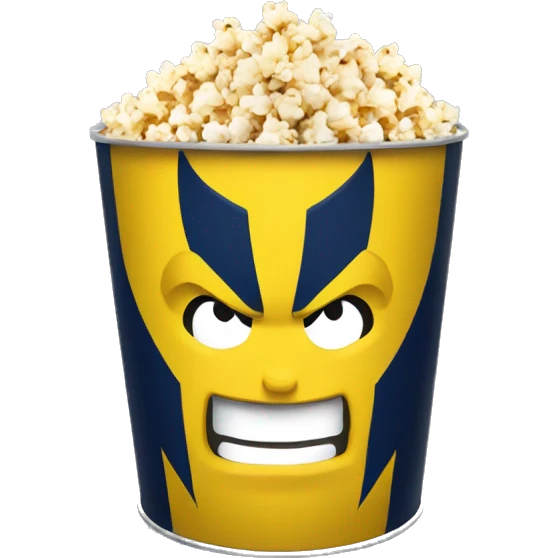 Wolverine popcorn bucket emoji