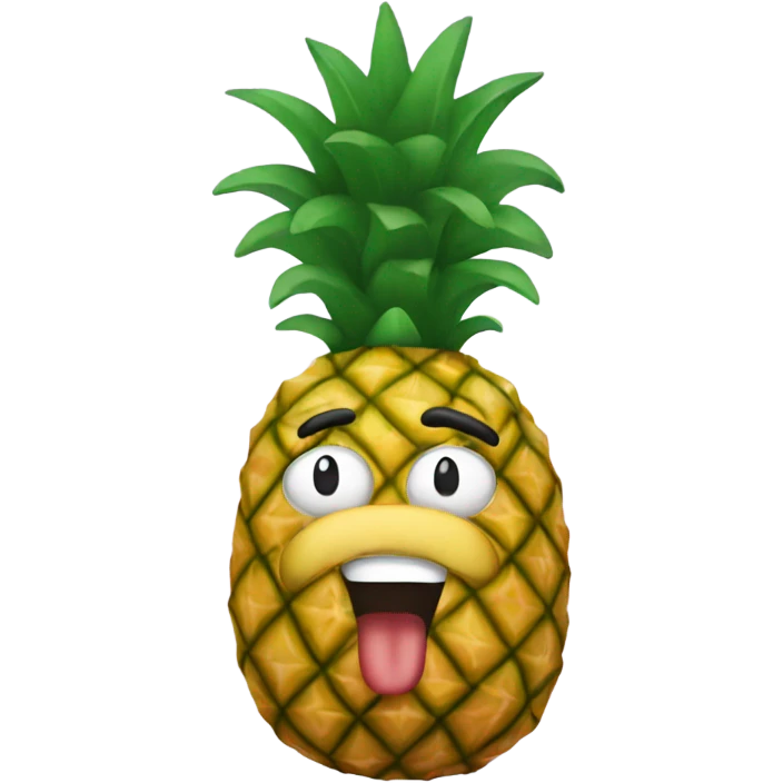 Santa pineapple emoji