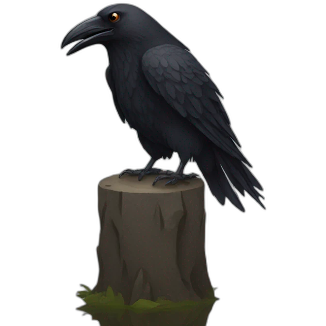 Crow man emoji