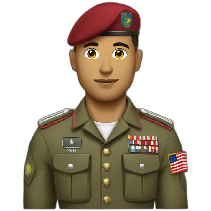Cridtiano Ronaldo as a soldier emoji