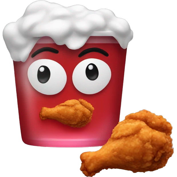 Fried Chicken With Kool Aid emoji