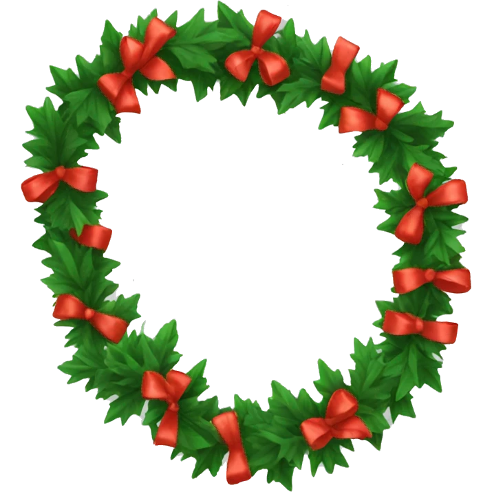 Christmas garland emoji