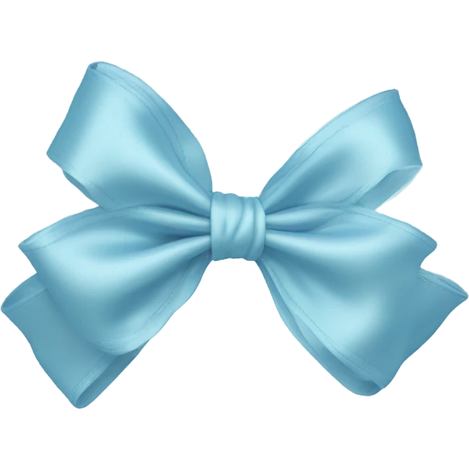 baby blue bow emoji