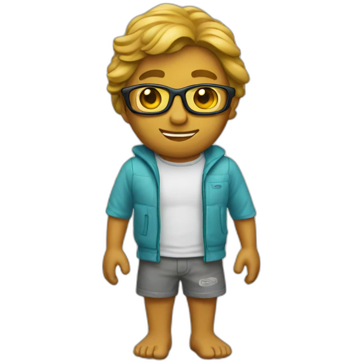 Surfer nerd emoji