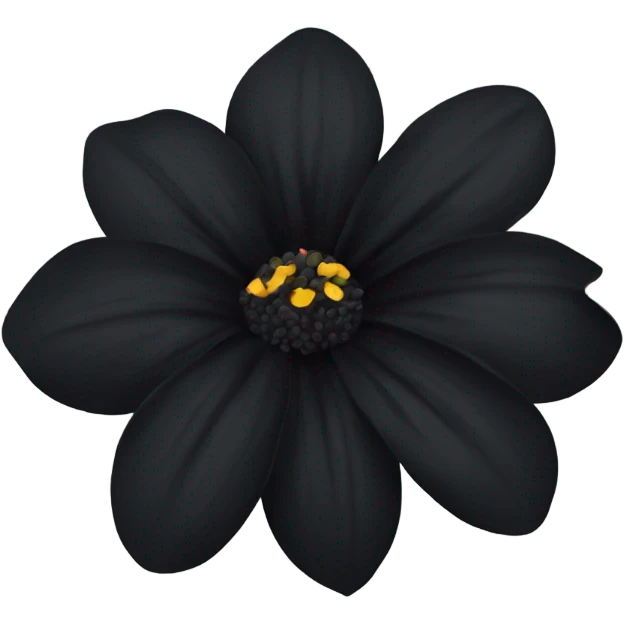 black flower emoji