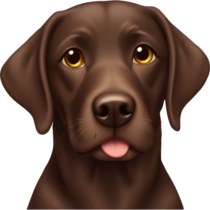 Chocolate lab emoji