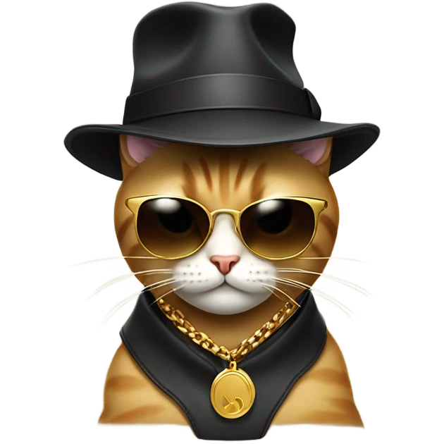 Gangster cat emoji