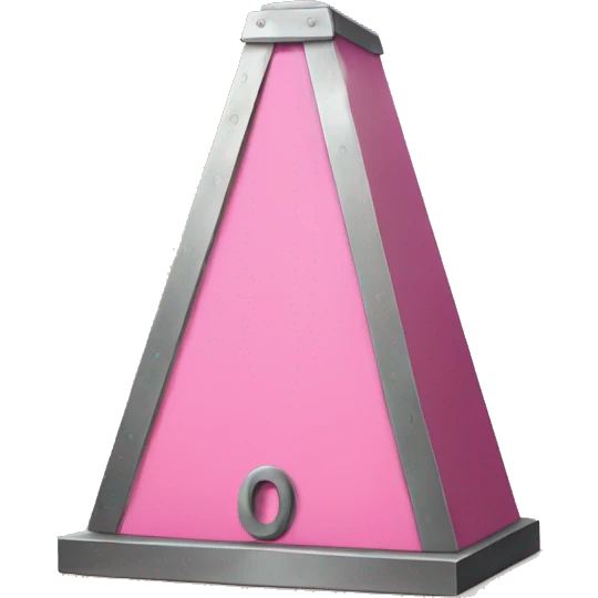 Pink guillotine emoji