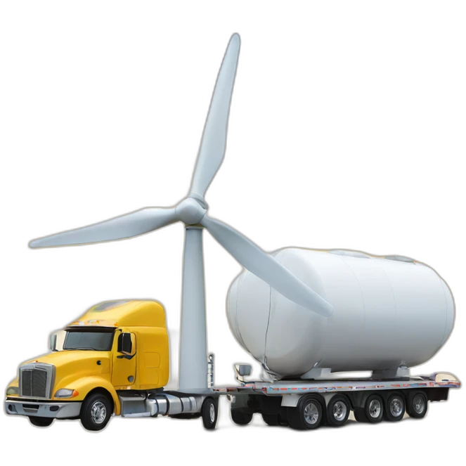 wind turbine on trailer emoji