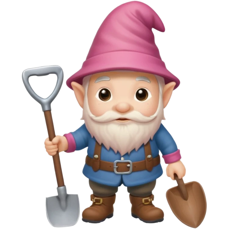 gnome with shovel emoji