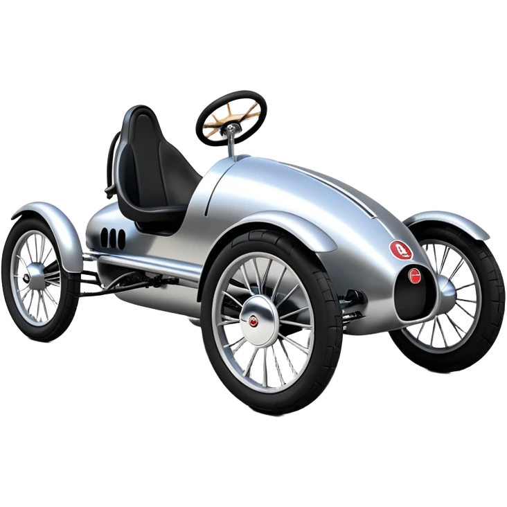 Dark Trooper’s 1931 Bugatti electric cyclekart with advanced rugged independent suspension, power steering a  emoji